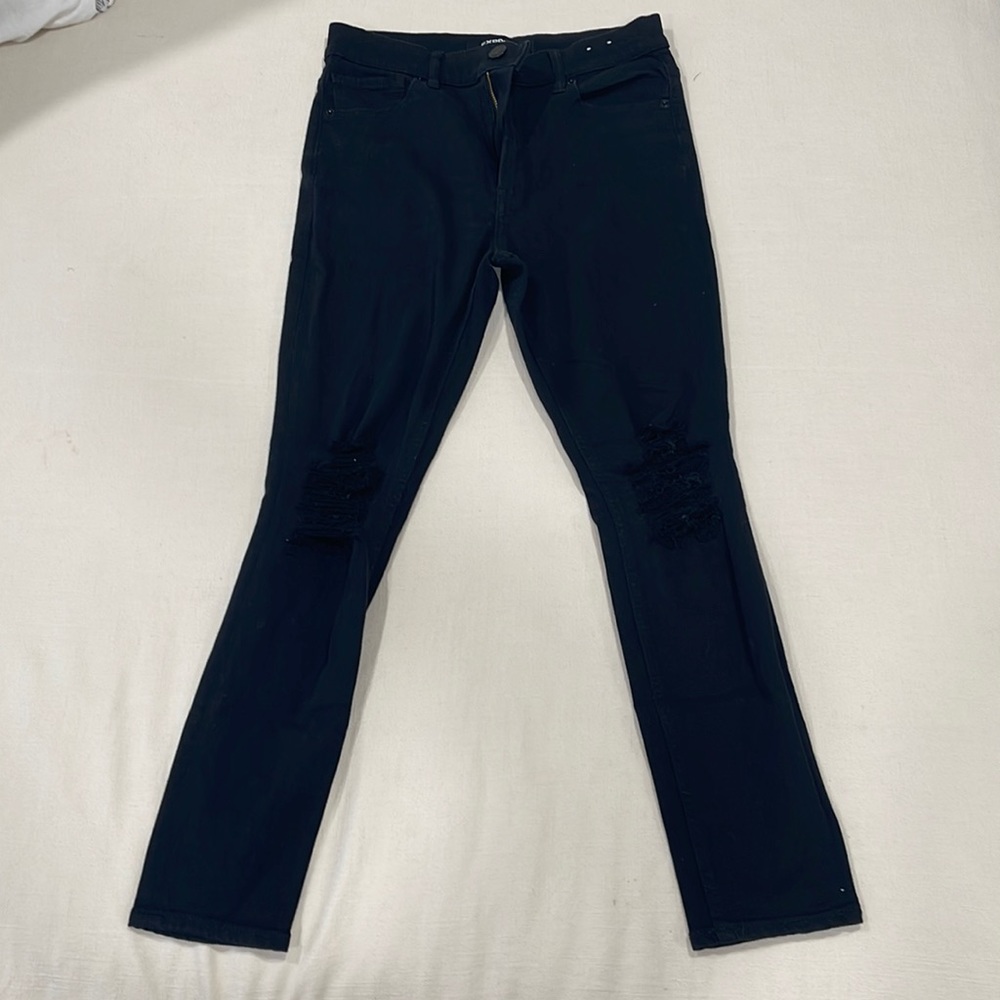 Express black jean leggings